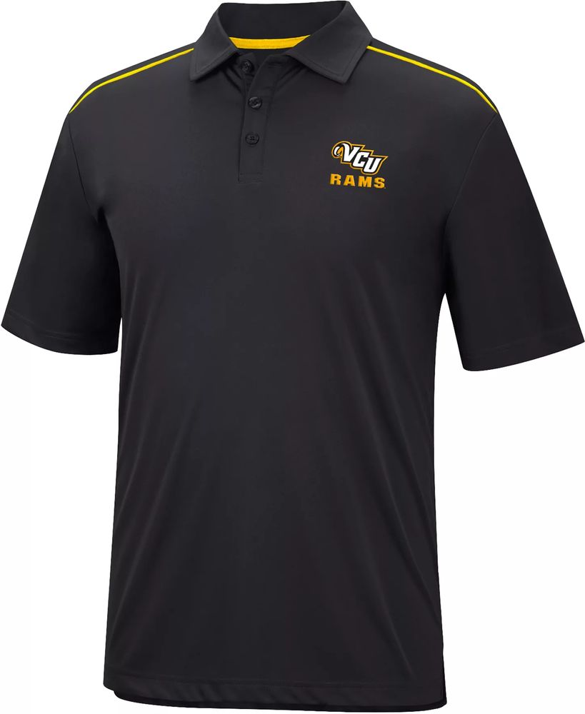 Colosseum Men's VCU Rams Black Polo