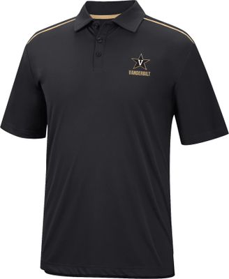 Colosseum Men's Vanderbilt Commodores Black Polo