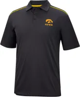 Colosseum Men's Iowa Hawkeyes Black Polo