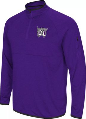 Colosseum Men's Weber State Wildcats Purple Rival 1/4 Zip Jacket