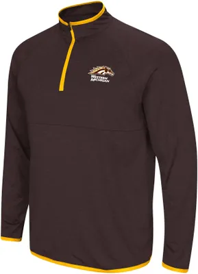 Colosseum Men's Western Michigan Broncos Brown Rival 1/4 Zip Jacket