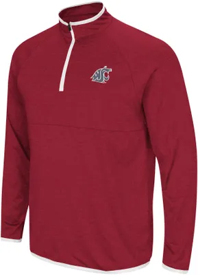 Colosseum Men's Washington State Cougars Crimson Rival 1/4 Zip Jacket