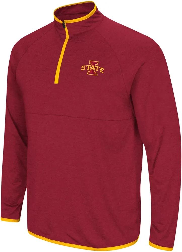 Colosseum Men's Iowa State Cyclones Cardinal Rival 1/4 Zip Jacket