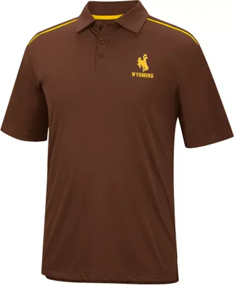 Colosseum Men's Wyoming Cowboys Brown Polo