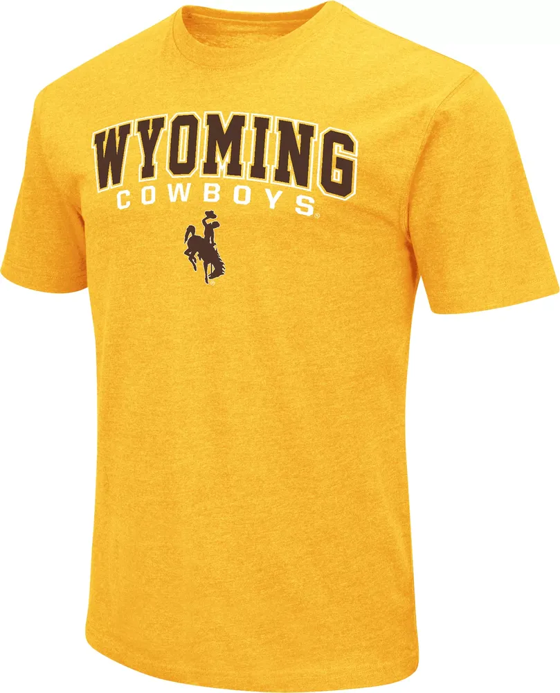 Colosseum Men's Wyoming Cowboys Gold Promo T-Shirt