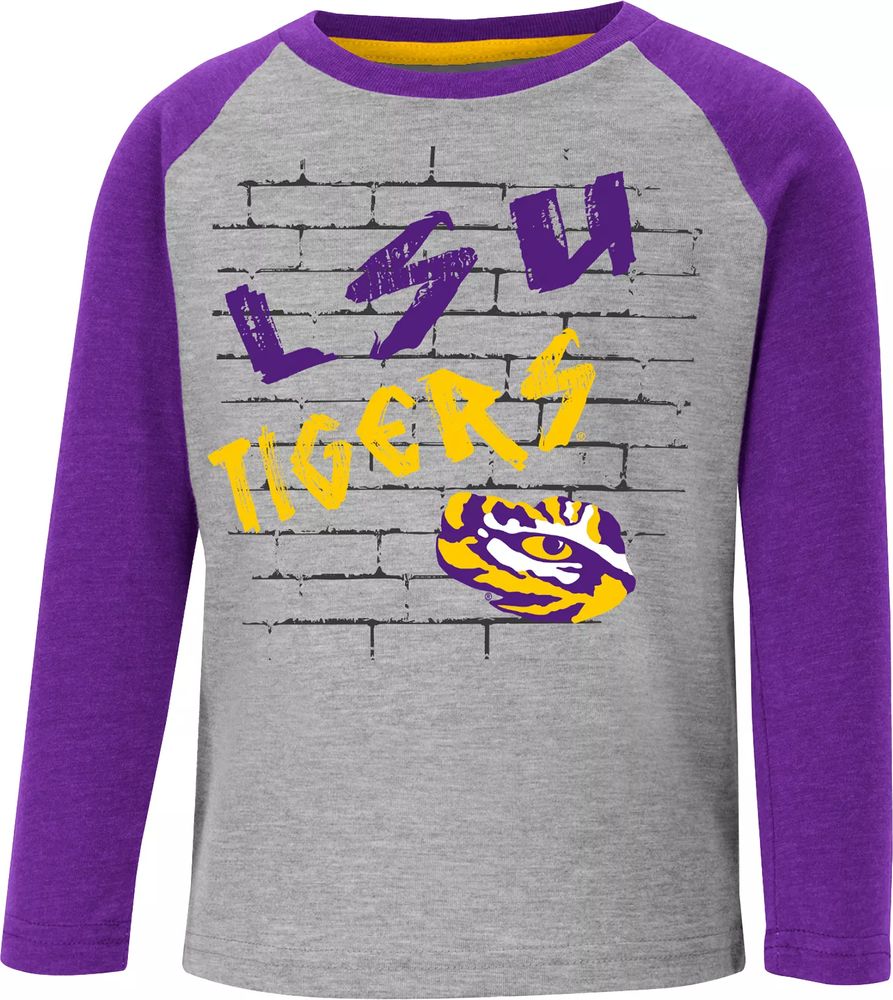 LSU Tigers Nike Legend Dri-Fit Arch Sideline Performance Youth T-Shirt -  Purple