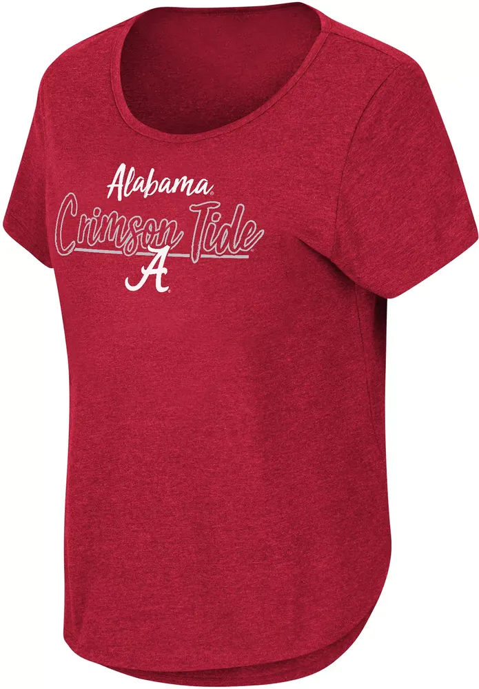 Colosseum Women's Alabama Crimson Tide Curved Hem T-Shirt