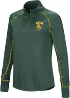 Colosseum Women's Baylor Bears Green Stingray 1/4 Zip Jacket