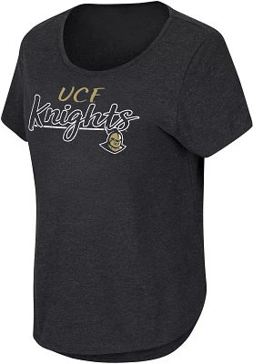 Colosseum Women's UCF Knights Black Curved Hem T-Shirt