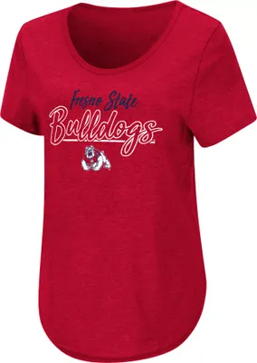 Colosseum Women's Fresno State Bulldogs Cardinal Promo T-Shirt