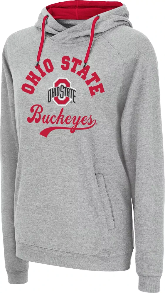 Colosseum Women's Ohio State Buckeyes Grey Hoodie