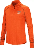 Colosseum Women's Oklahoma State Cowboys Orange Stingray 1/4 Zip Jacket