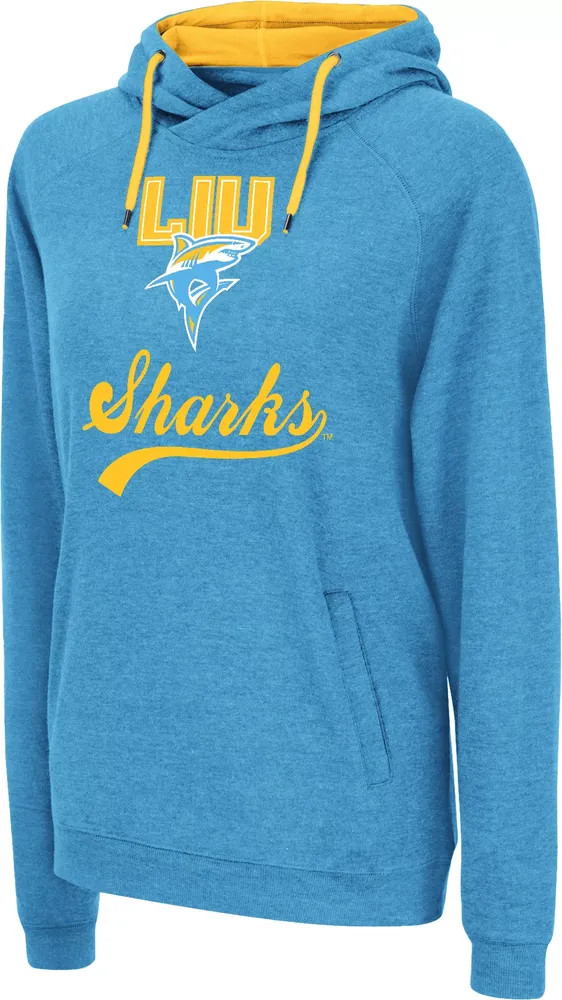 Colosseum Women's LIU Sharks Light Blue Hoodie