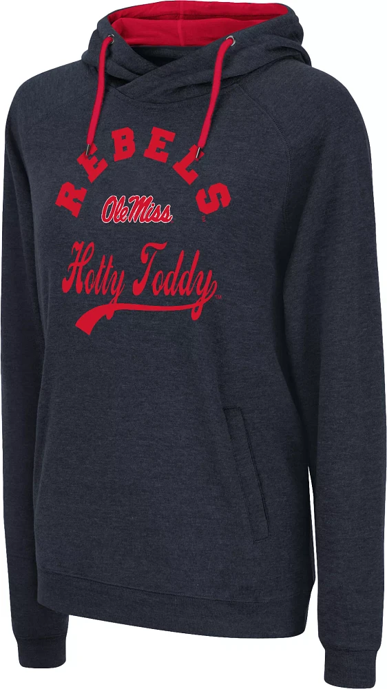 Colosseum Women's Ole Miss Rebels Blue Hoodie