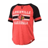 Colosseum Women's Louisville Cardinals White Cropped Jersey