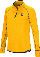 Colosseum Women's Michigan Wolverines Maize Stingray 1/4 Zip Jacket