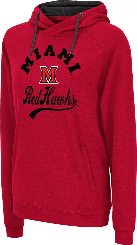 Colosseum Women's Miami RedHawks Red Hoodie