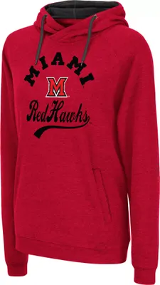 Colosseum Women's Miami RedHawks Red Hoodie