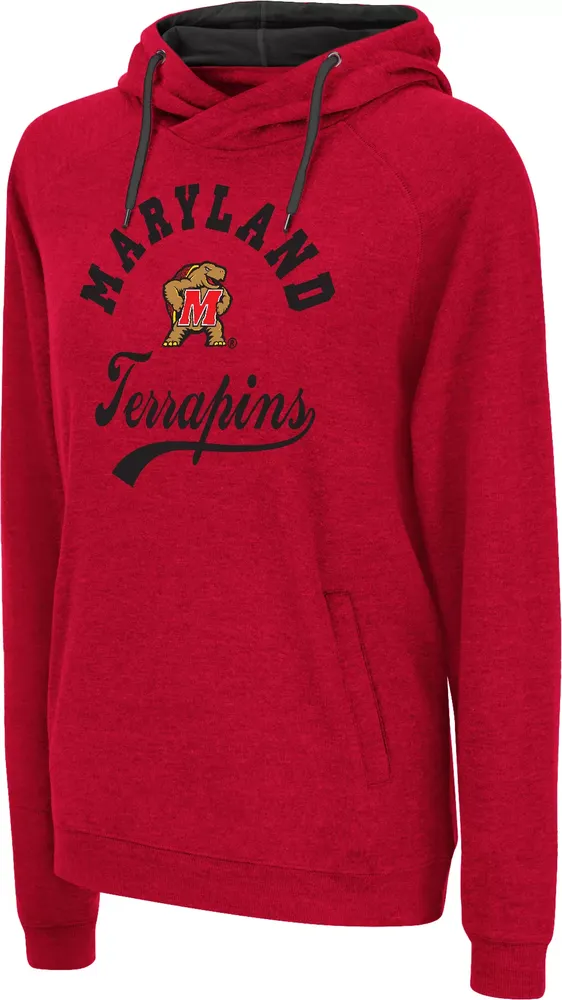 Colosseum Women's Maryland Terrapins Red Hoodie