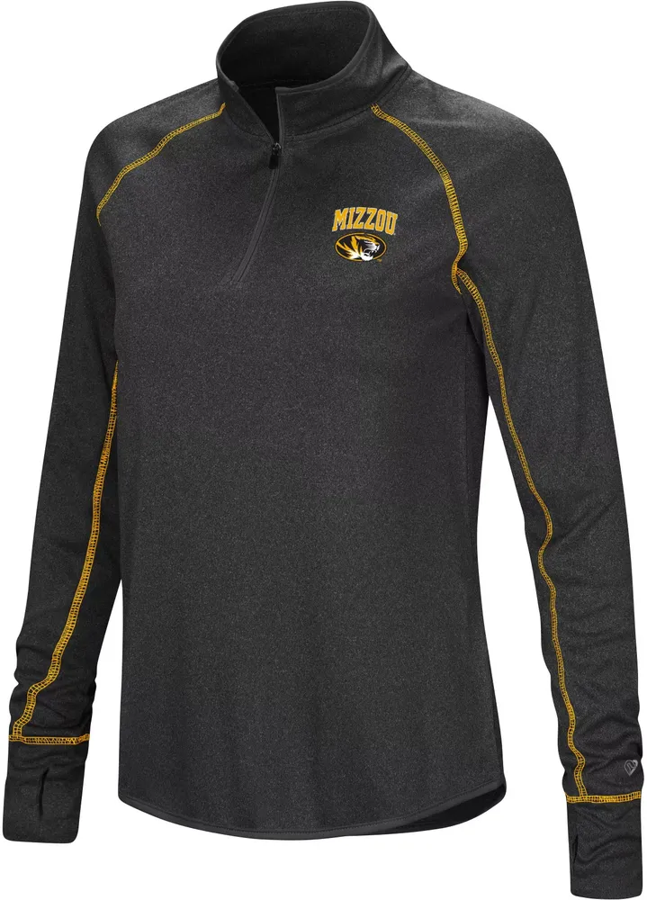 Colosseum Women's Missouri Tigers Black Stingray 1/4 Zip Jacket