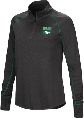 Colosseum Women's North Dakota Fighting Hawks Black Stingray 1/4 Zip Jacket