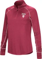 Colosseum Women's Indiana Hoosiers Crimson Stingray 1/4 Zip Jacket