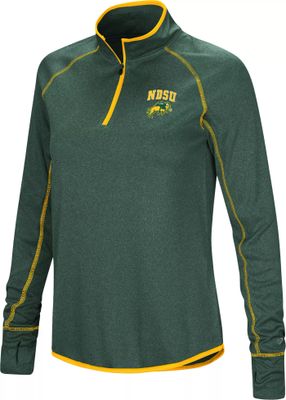 Colosseum Women's North Dakota State Bison Green Stingray 1/4 Zip Jacket