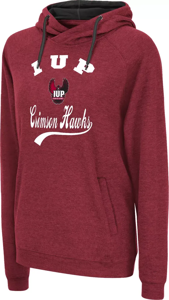 Colosseum Women's IUP Crimson Hawks Maroon Hoodie