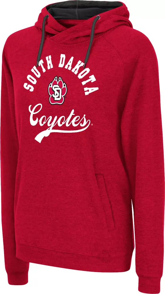 Colosseum Women's South Dakota Coyotes Red Hoodie