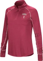 Colosseum Women's Stanford Cardinal Crimson Stingray 1/4 Zip Jacket