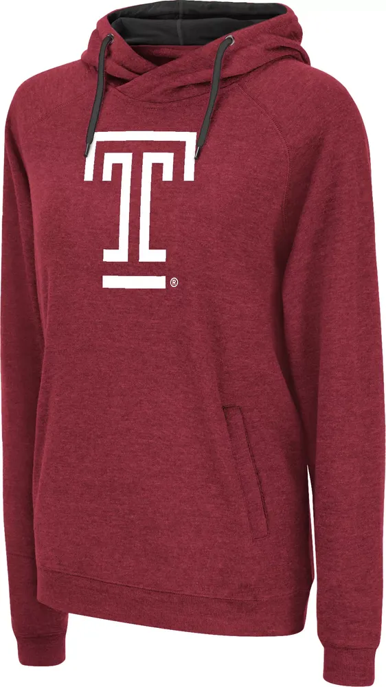 Colosseum Women's Temple Owls Maroon Hoodie