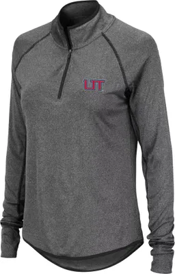 Colosseum Women's Utah Tech Trailblazers Grey Stingray 1/4 Zip Jacket