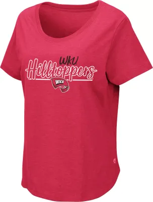 Colosseum Women's Western Kentucky Hilltoppers Red Myla T-Shirt