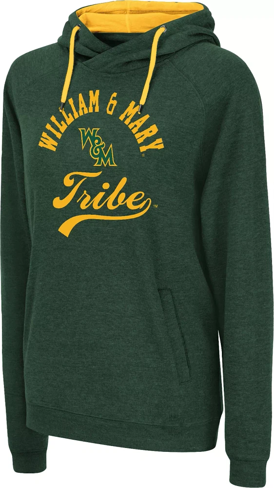 Colosseum Women's William & Mary Tribe Green Hoodie