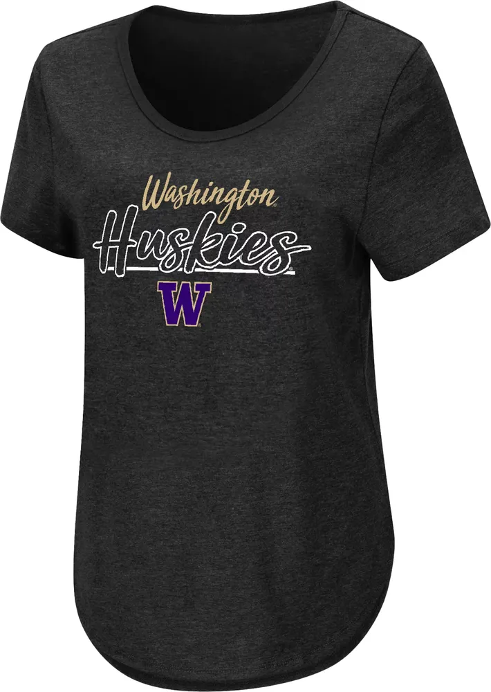 Colosseum Women's Washington Huskies Black Promo T-Shirt