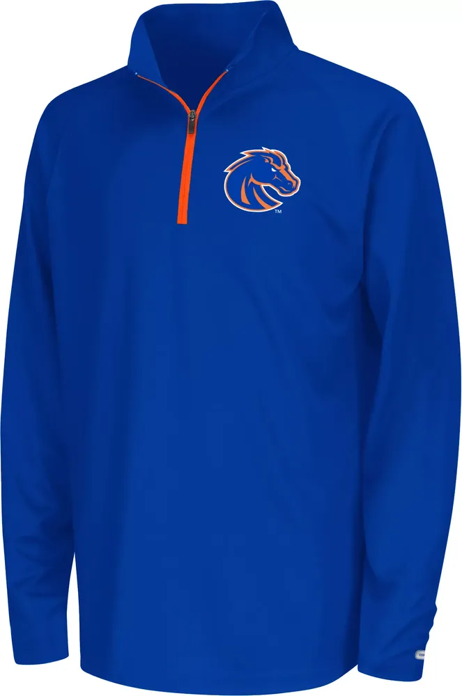 Colosseum Youth Boise State Broncos Royal Draft 1/4 Zip Jacket