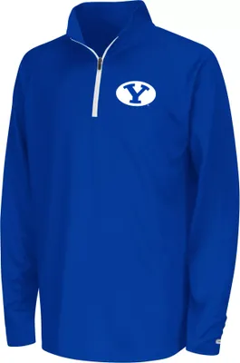 Colosseum Youth BYU Cougars Navy Draft 1/4 Zip Jacket