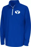 Colosseum Youth BYU Cougars Navy Draft 1/4 Zip Jacket