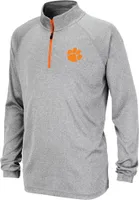 Colosseum Youth Clemson Tigers Gray Draft 1/4 Zip Jacket