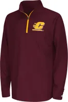 Colosseum Youth Central Michigan Chippewas Maroon Draft 1/4 Zip Jacket