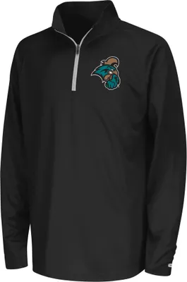 Colosseum Youth Coastal Carolina Chanticleers Black Draft 1/4 Zip Jacket