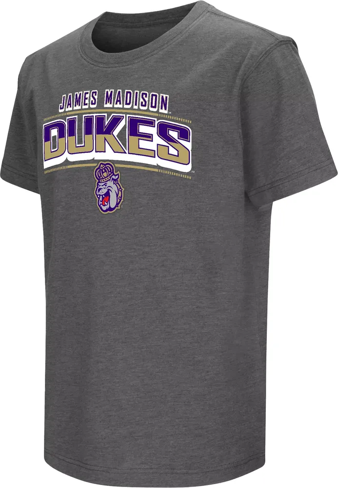 Colosseum Youth James Madison Dukes Gray Promo T-Shirt