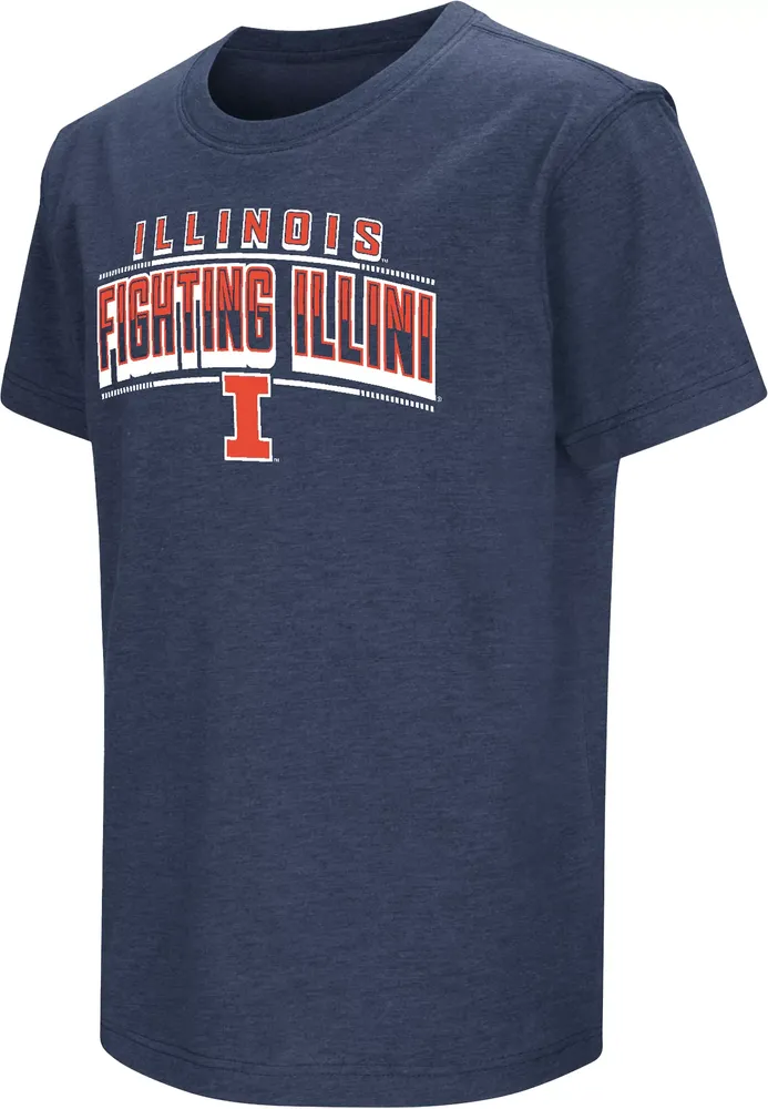 Colosseum Youth Illinois Fighting Illini Blue Promo T-Shirt