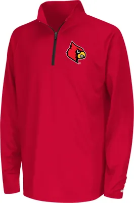 Colosseum Youth Louisville Cardinals Red Draft 1/4 Zip Jacket