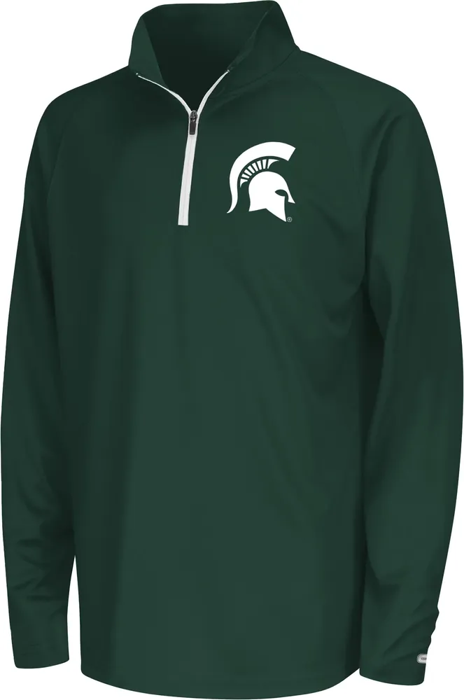 Colosseum Youth Michigan State Spartans Green Draft 1/4 Zip Jacket