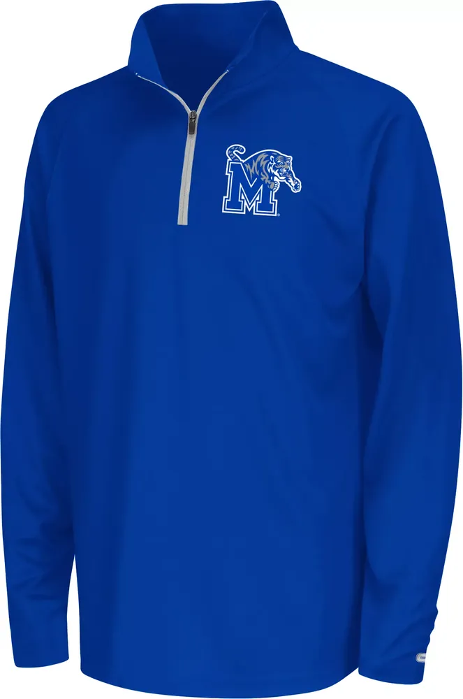 Lids Memphis Tigers Youth Team Logo Quarter-Zip Pullover