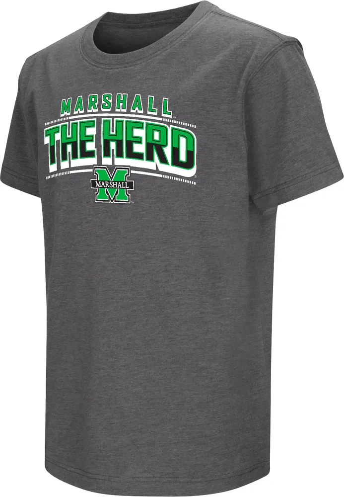 Colosseum Youth Marshall Thundering Herd Gray Promo T-Shirt