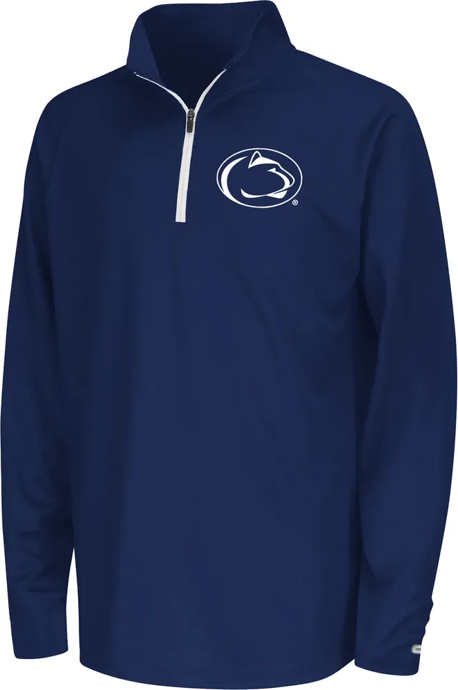 Colosseum Youth Penn State Nittany Lions White Draft 1/4 Zip Jacket