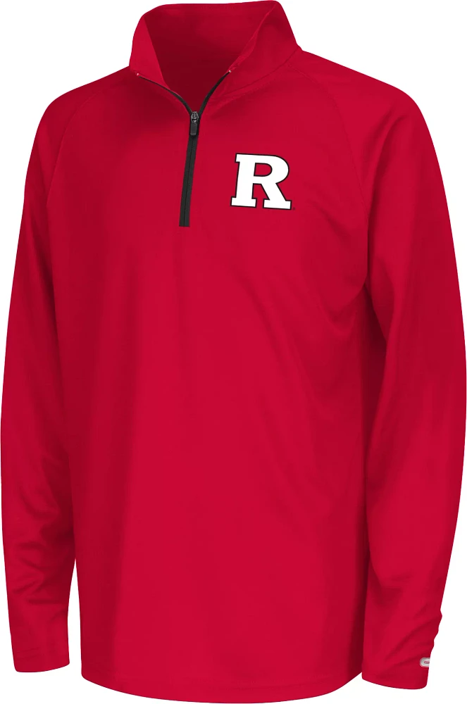 Colosseum Youth Rutgers Scarlet Knights Red Draft 1/4 Zip Jacket