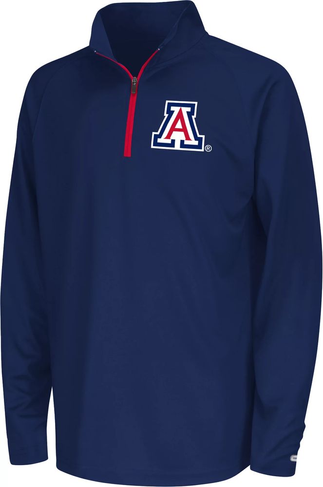 Colosseum Youth Arizona Wildcats Navy Draft 1/4 Zip Jacket